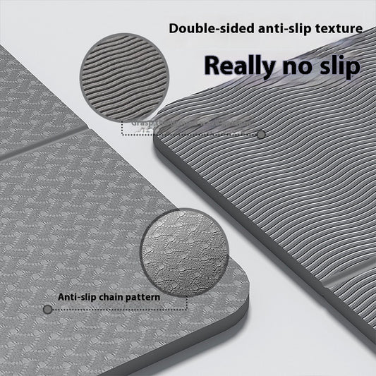 Foldable Yoga Mat Portable Thickened Men's Fitness Exercise Mat